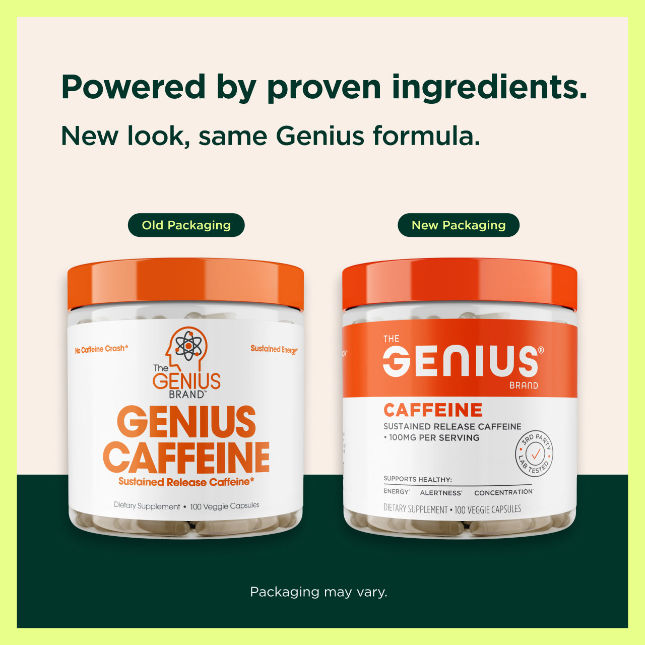Genius Caffeine for Smooth Energy and Mental Focus