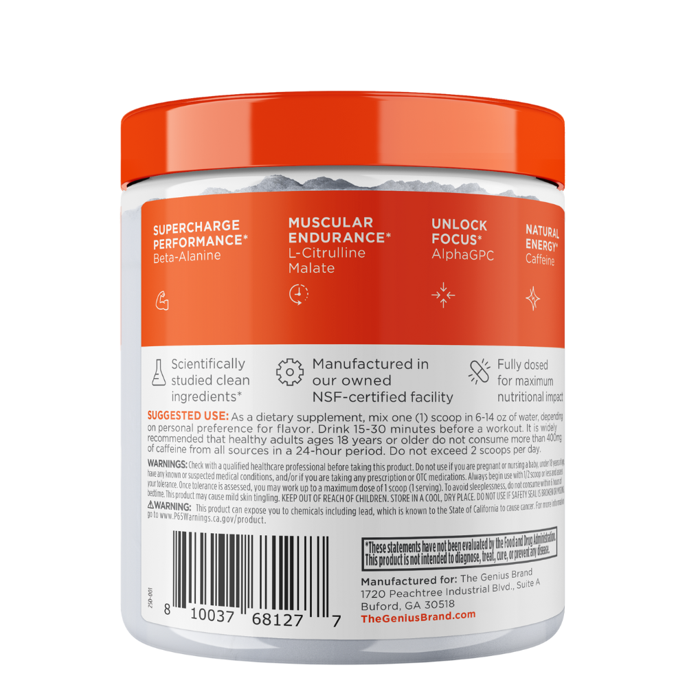 Genius Energized Pre to Boost Workout Energy and Performance*