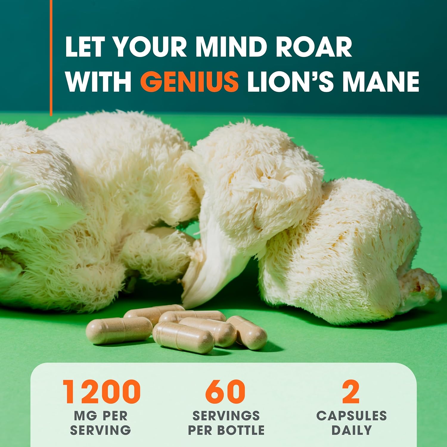 Genius Lion’s Mane to Support Brain Health