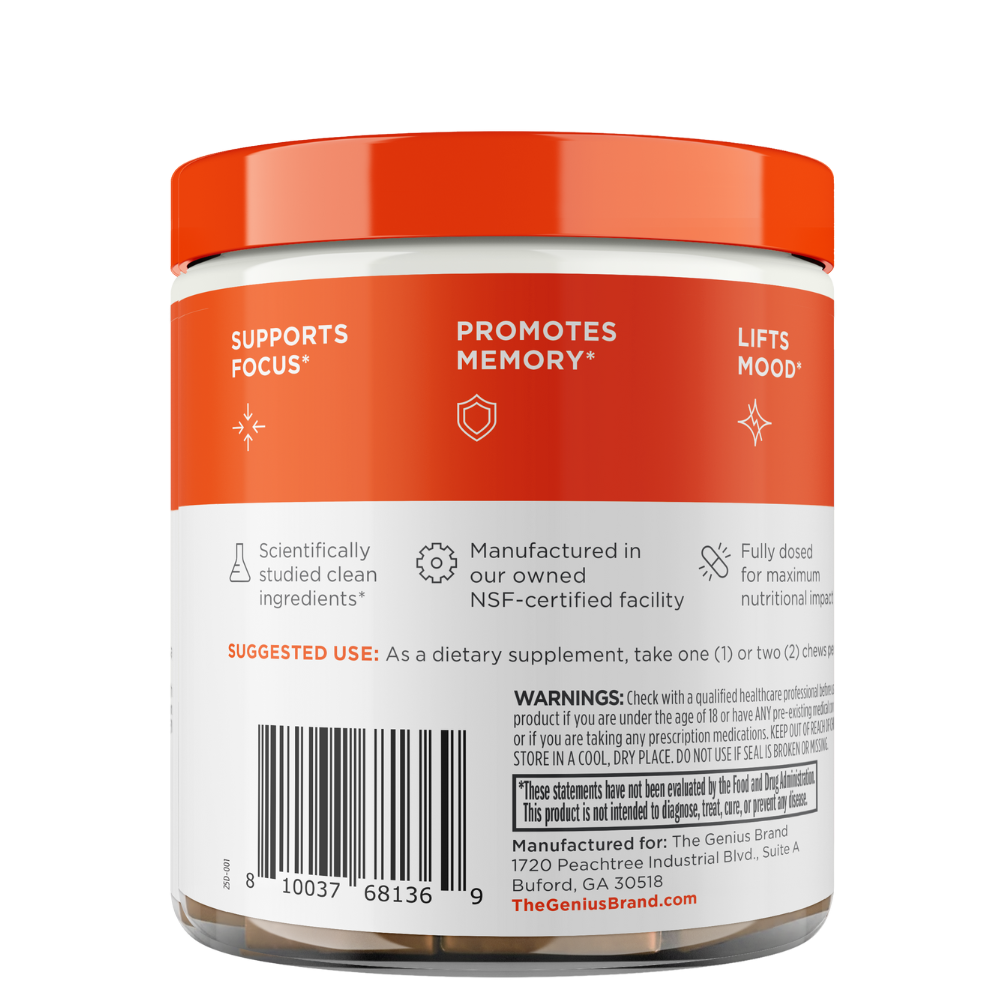 Lion's Mane Soft Chews Back