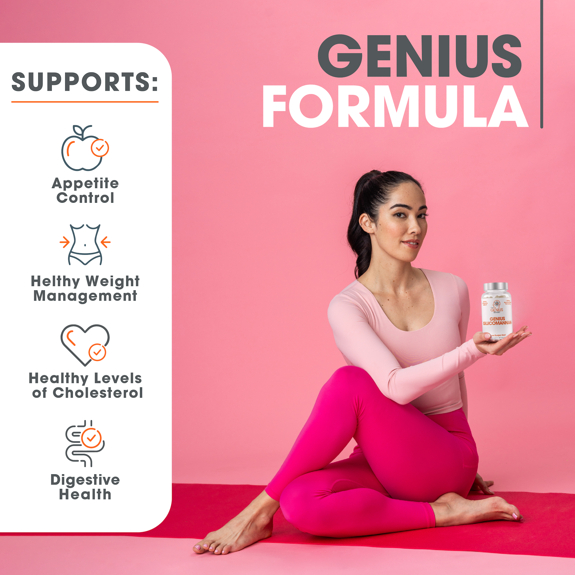 Genius Glucomannan for Appetite Control, Digestion, and Wellness