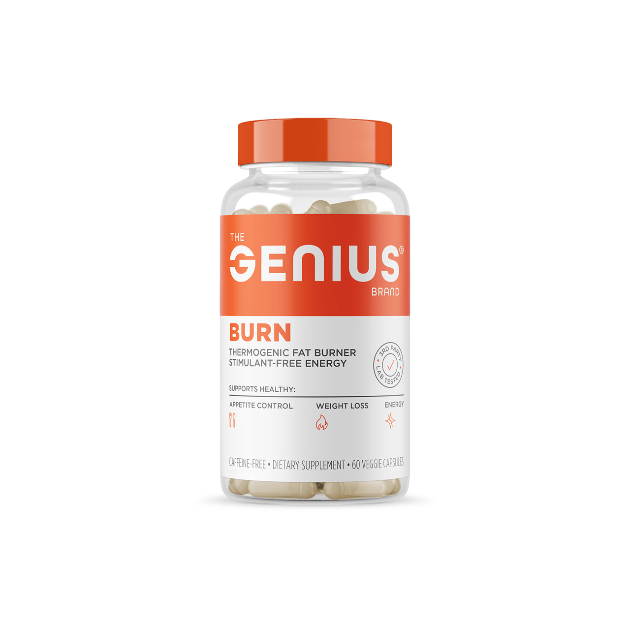 Genius Burn | Caffeine-Free Fat Burner for Focus, Energy & Mental