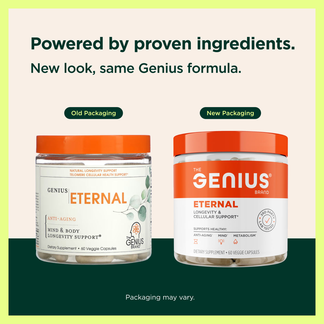 Genius Eternal for Energy, Focus, and Anti-Aging Wellness 