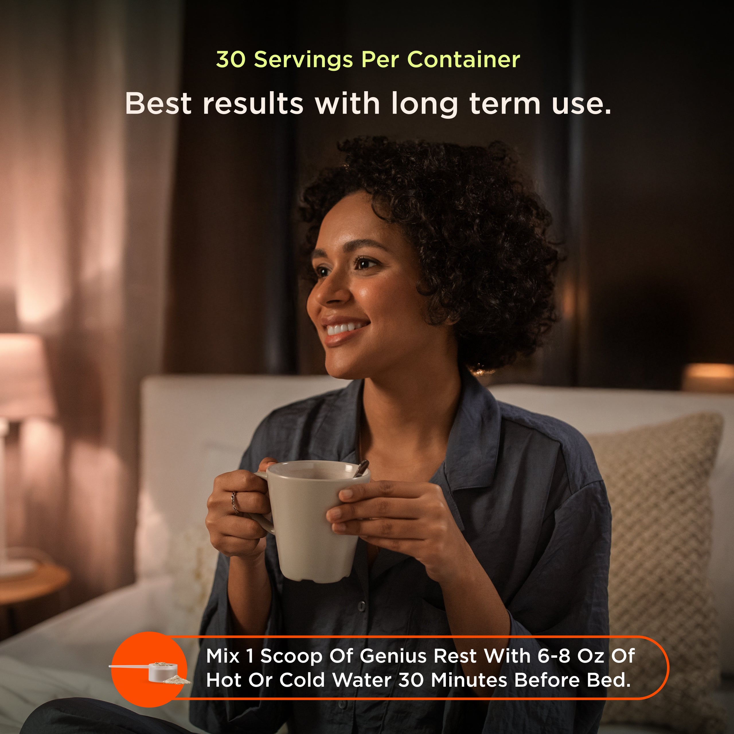 Genius Rest Natural Sleep Support Supplement