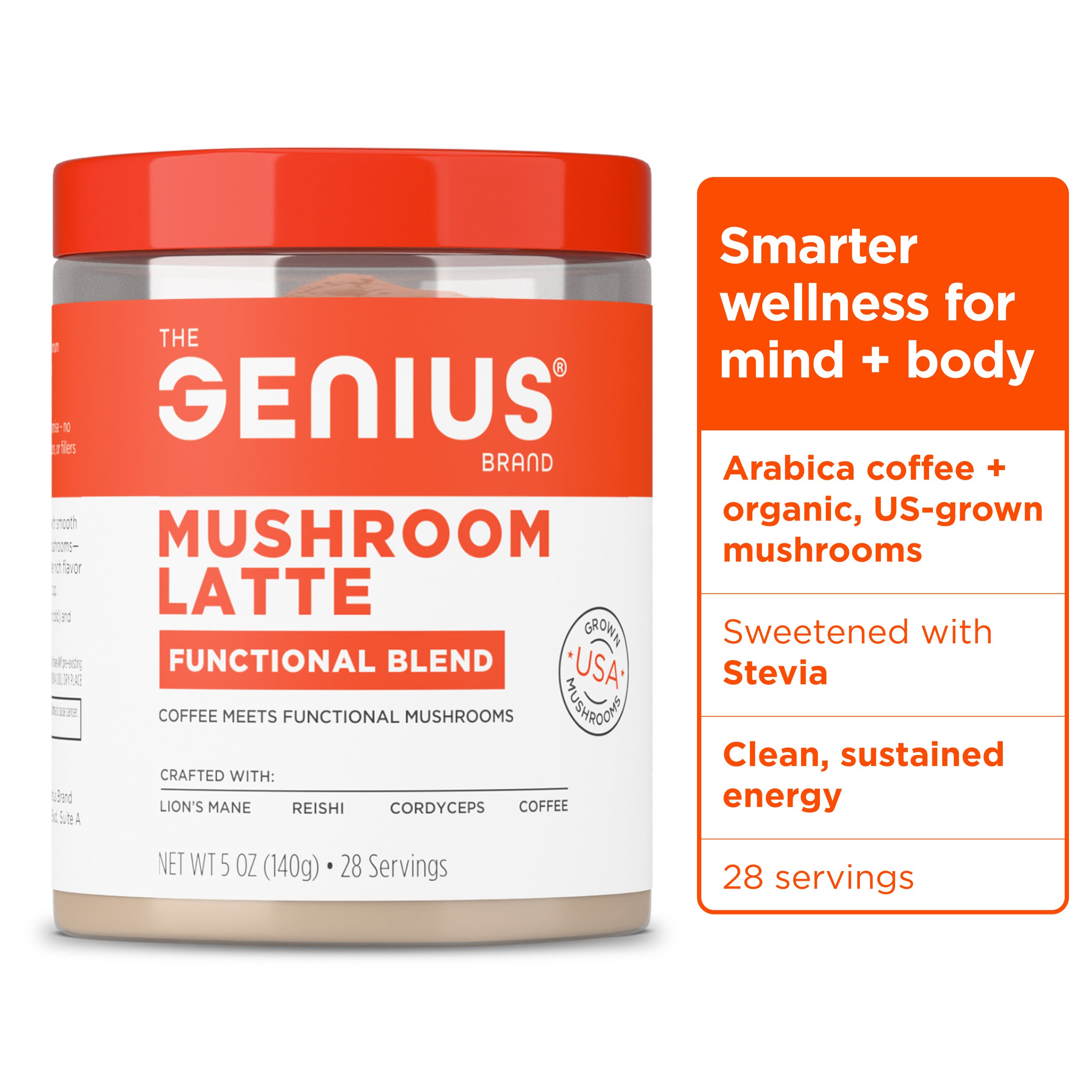 Genius Mushroom Latte to Support Focus and Vitality