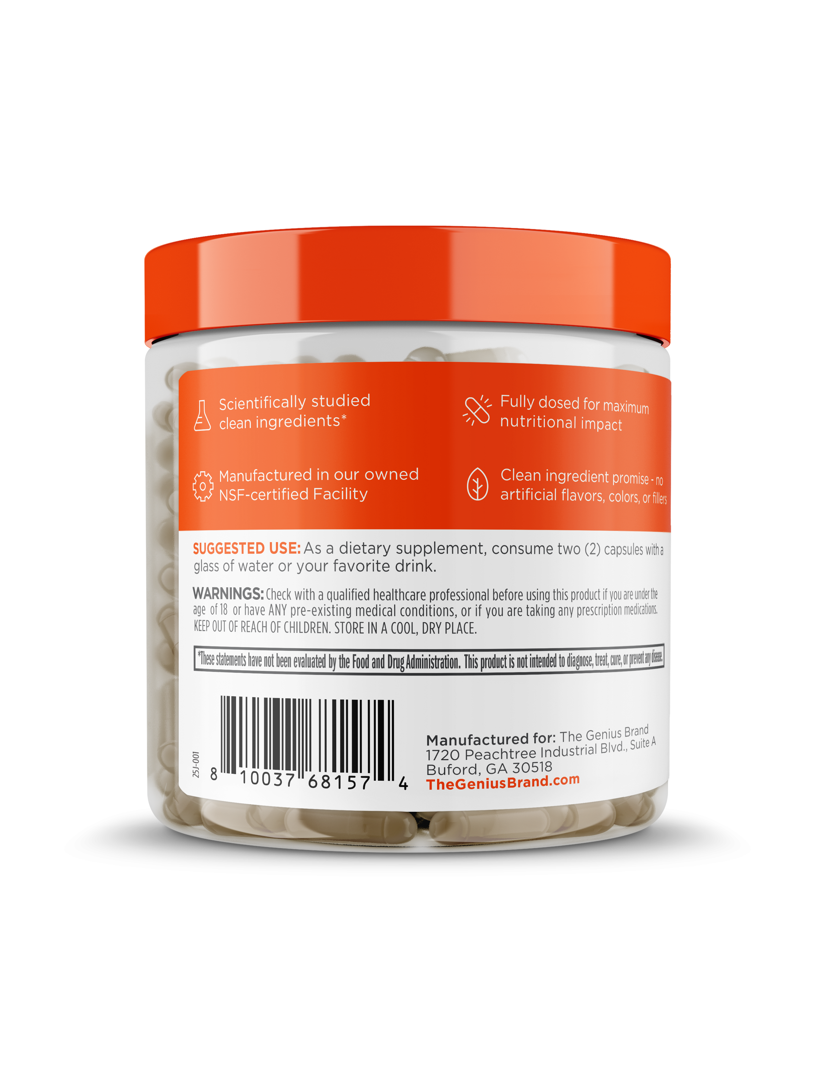 Genius Rise + Shine for Caffeine-Free Energy Support