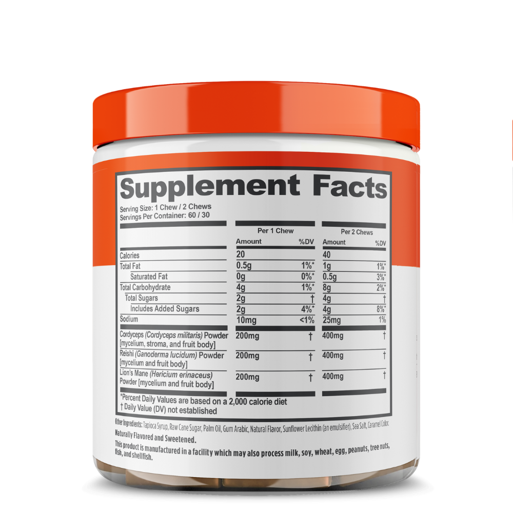 Genius Mushroom Soft Chews Facts