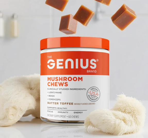 Genius Mushroom Soft Chews for Focus, Energy, and Wellness