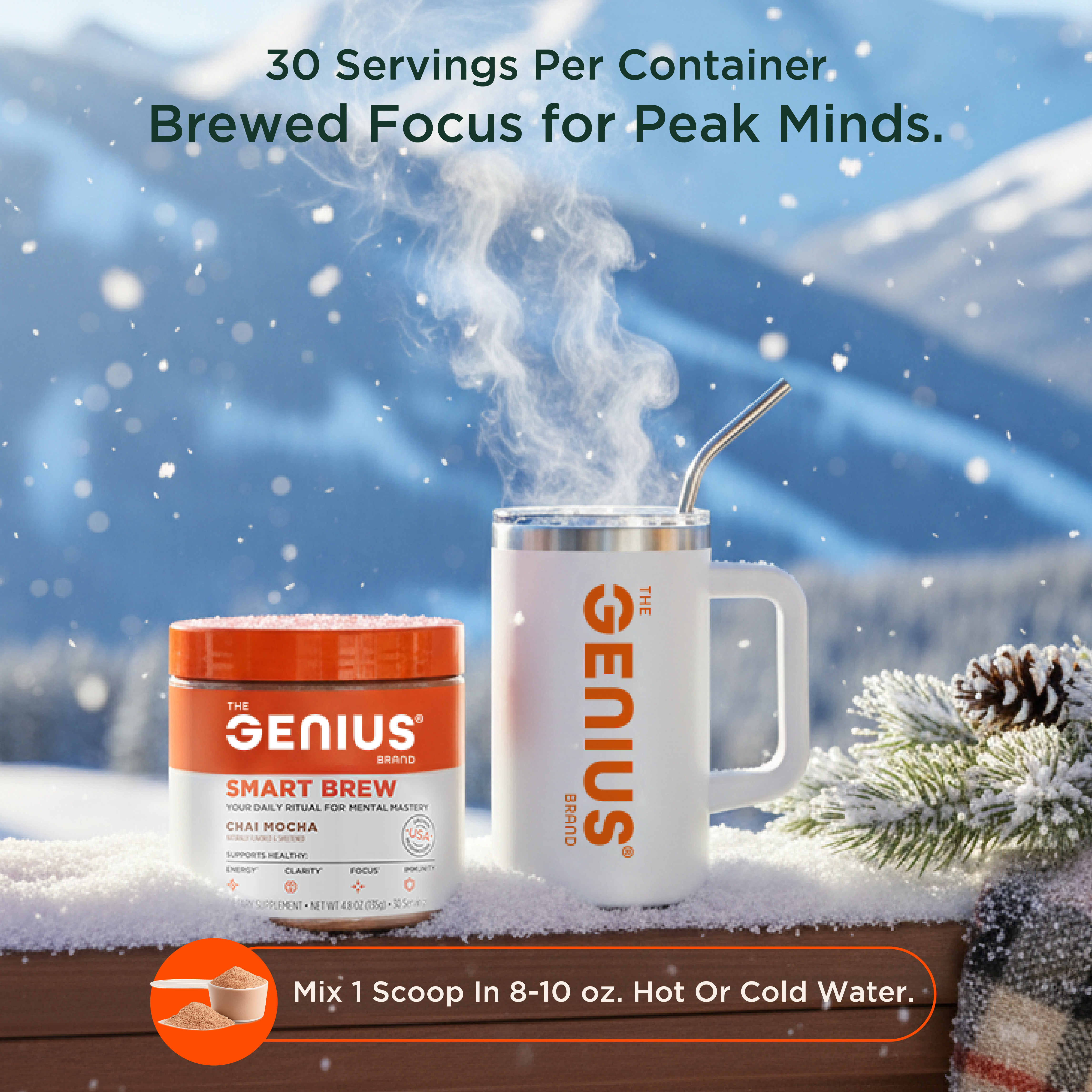 Genius Smart Brew for Daily Focus and Cognitive Support