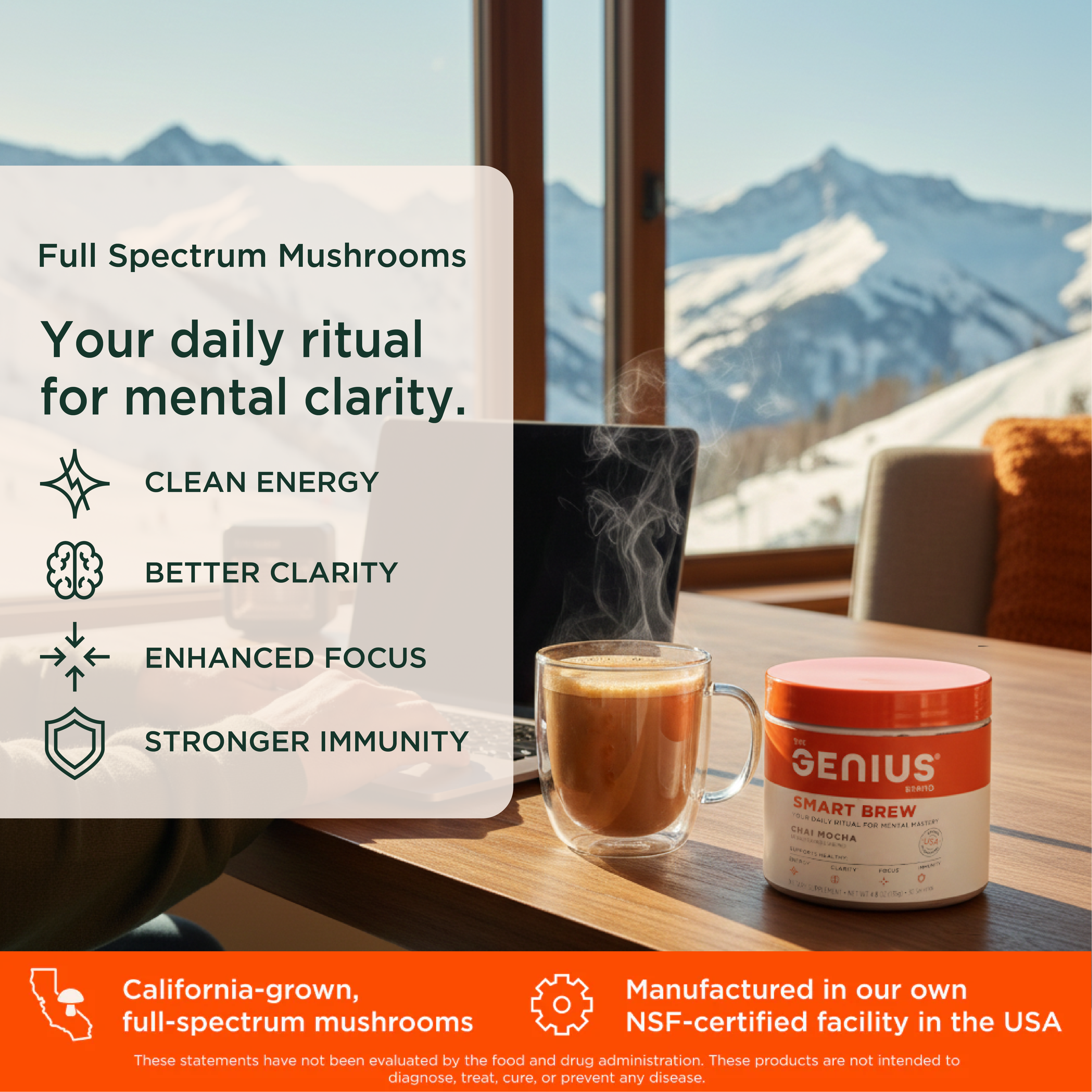 Genius Smart Brew for Daily Focus and Cognitive Support