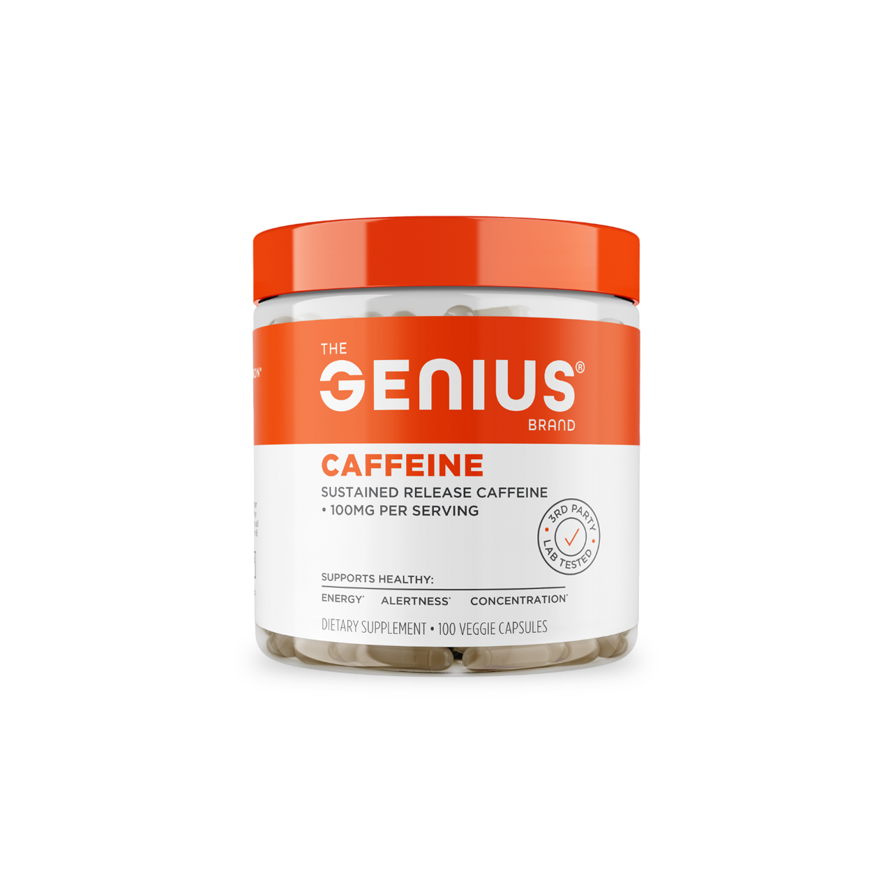 Genius Caffeine for Smooth Energy and Mental Focus