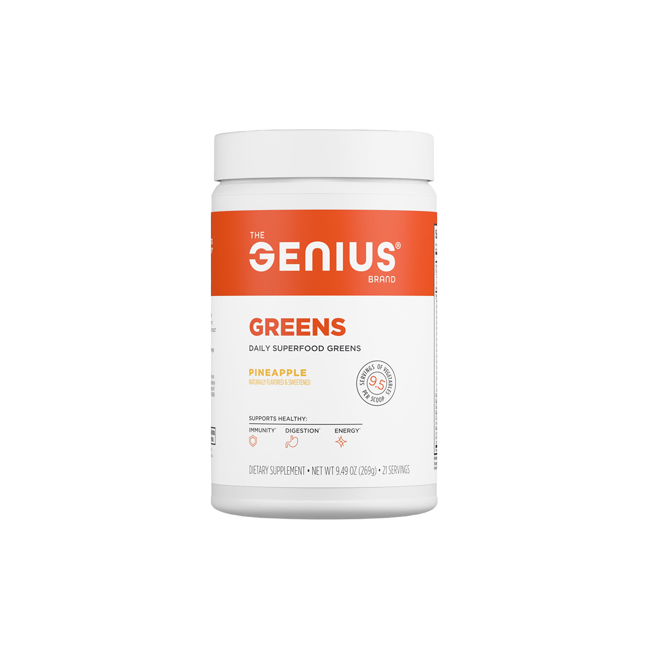 Genius Daily Superfood Greens Supports Overall Vitality