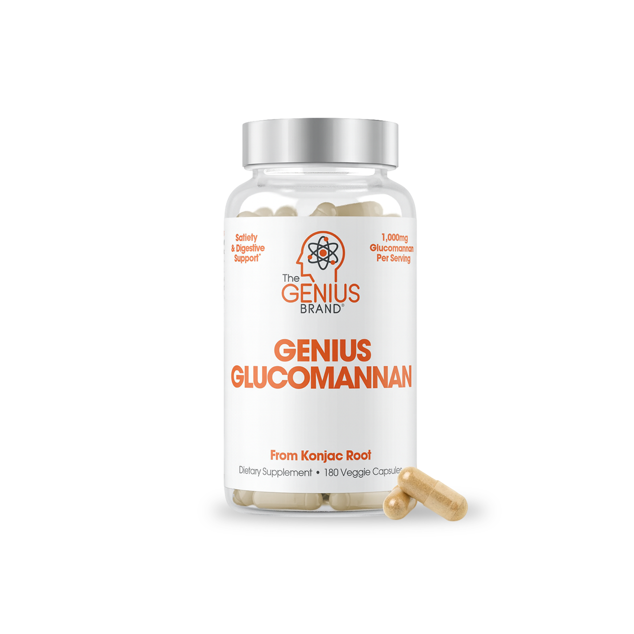 Genius Glucomannan for Appetite Control, Digestion, and Wellness