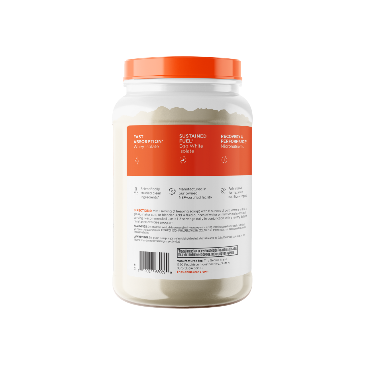 Genius Protein for Muscle Growth, Recovery, and Physical Wellness 