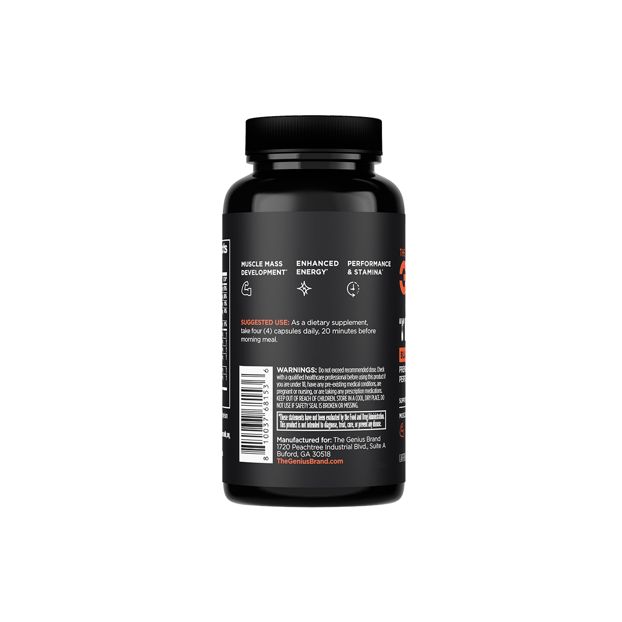 Genius Test Black Label for Natural Male Performance Support